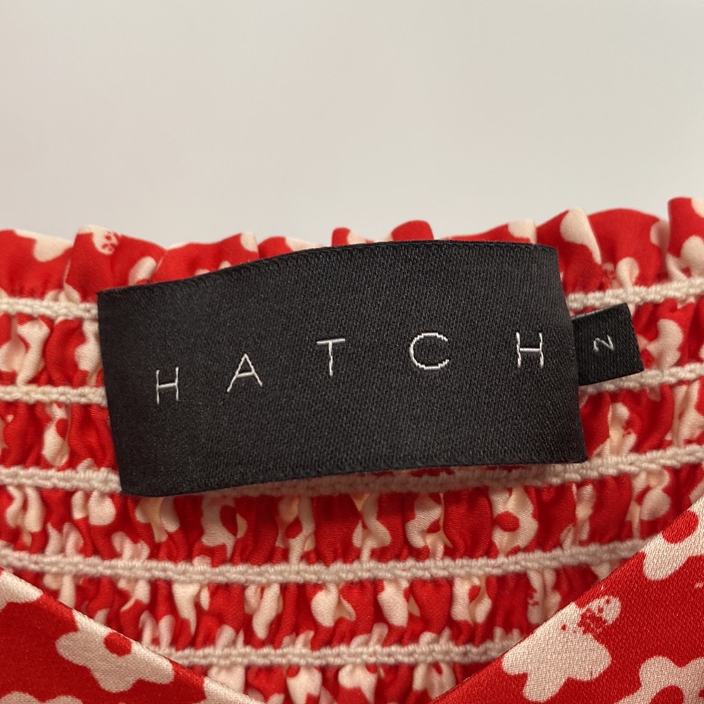 Hatch Jumpsuit Maternity Scarlet Jumpsuit in Jasmine Red Floral wide leg - Picture 5 of 16